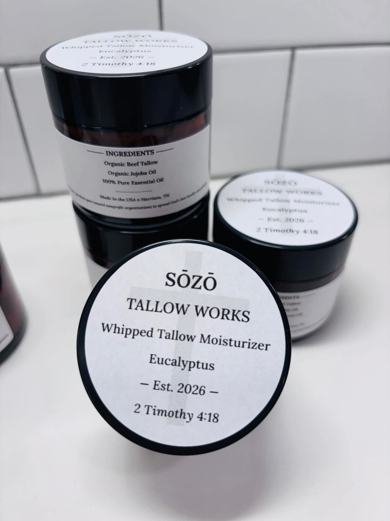 Whipped Tallow Moisturizer — Eucalyptus (2oz)