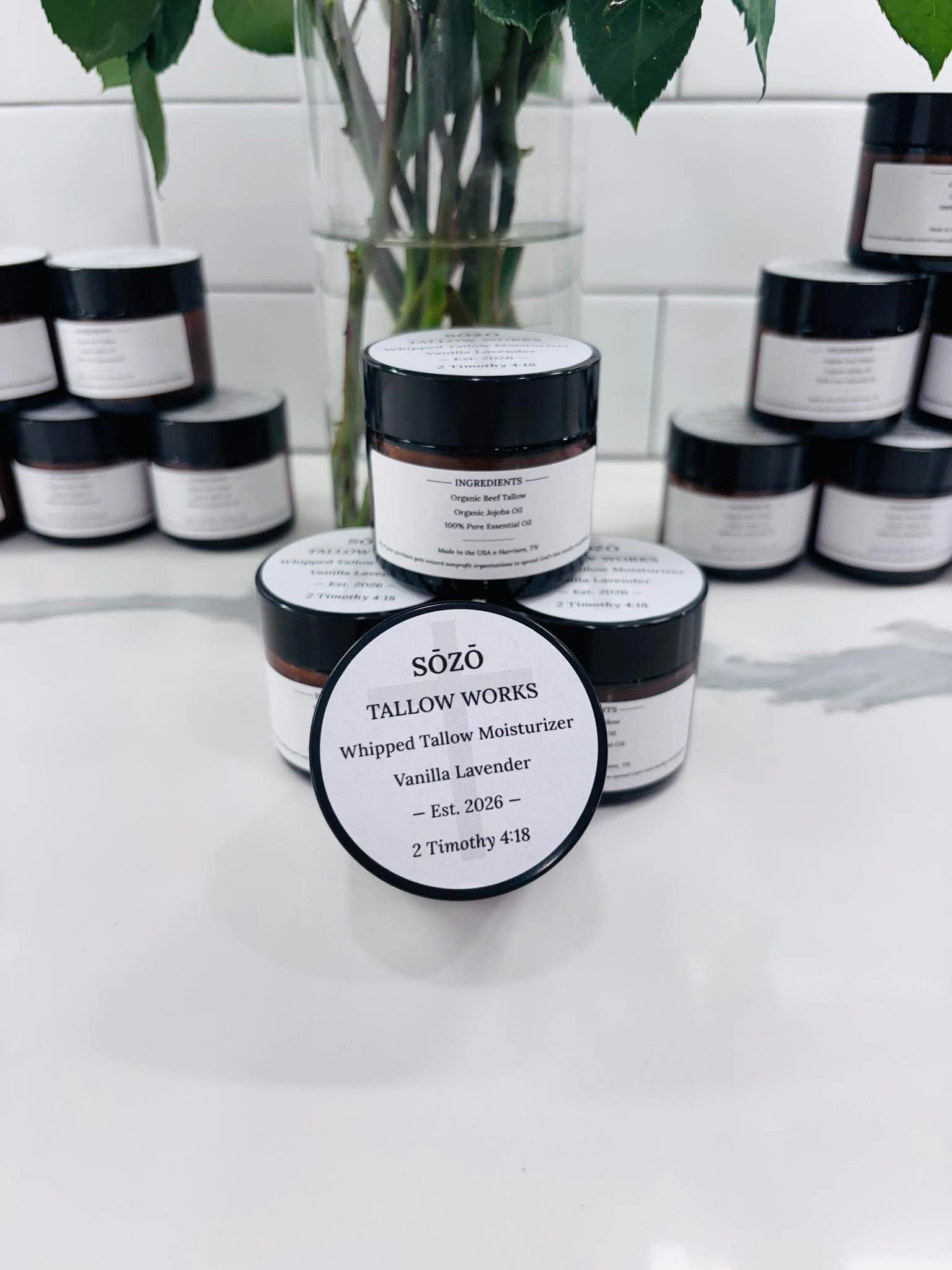 Whipped Tallow Moisturizer — Vanilla Lavender (2oz)
