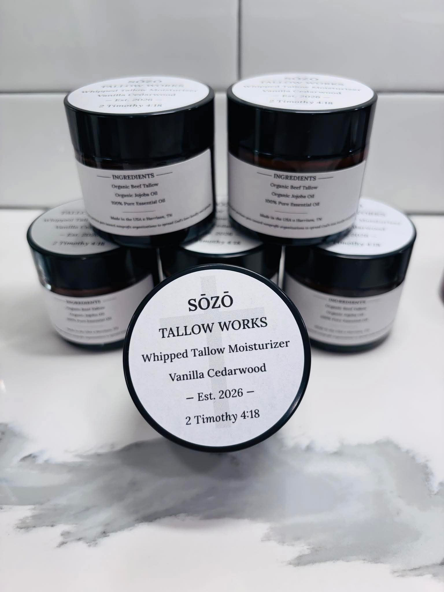 Whipped Tallow Moisturizer — Vanilla Cedarwood (2oz)