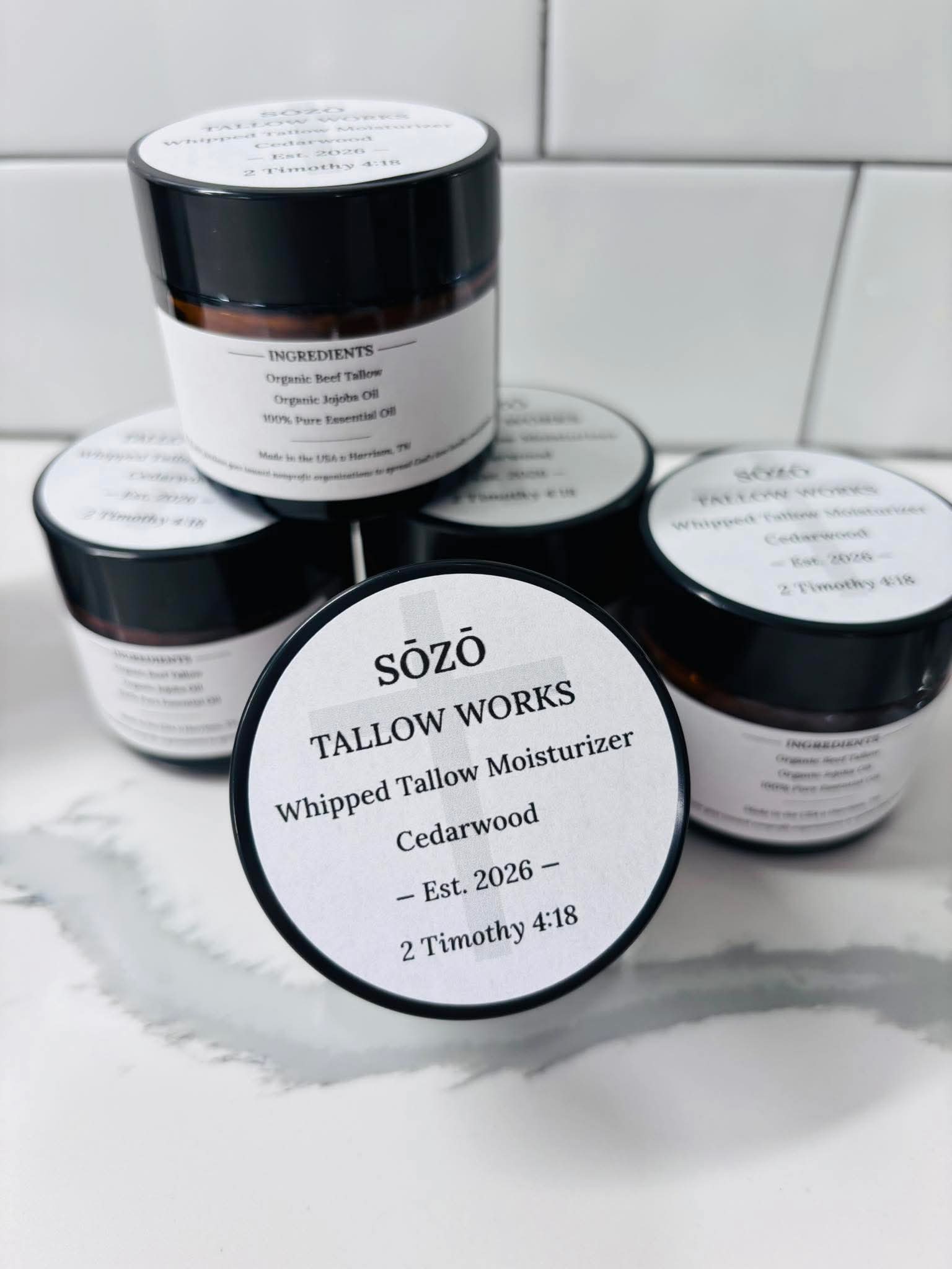 Whipped Tallow Moisturizer — Cedarwood (2oz)